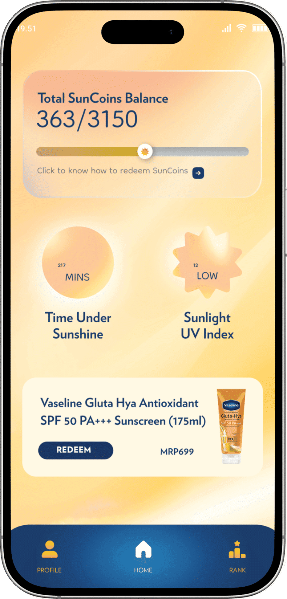 Vaseline app screen 4