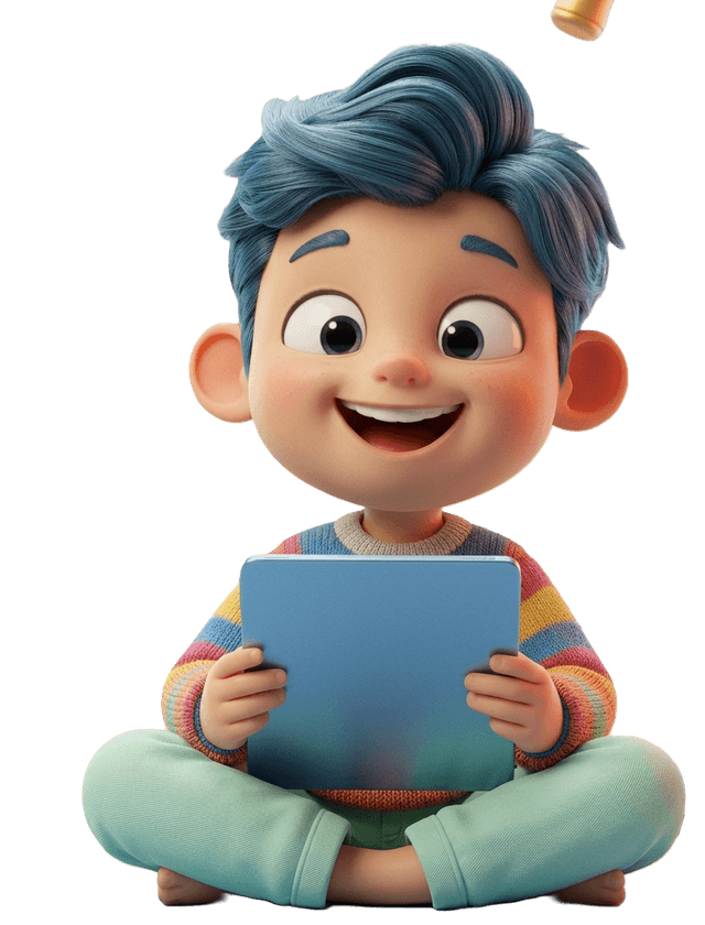Child with tablet