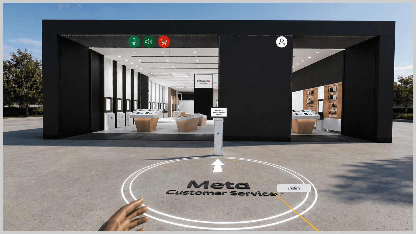Virtual Store Exterior Entrance