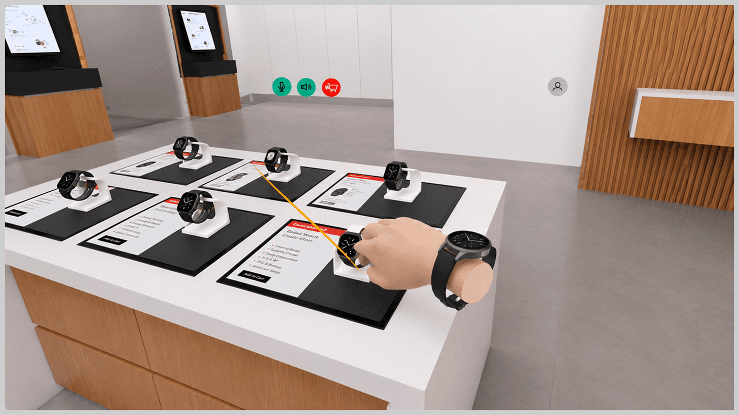 Smartwatch VR Interaction Table