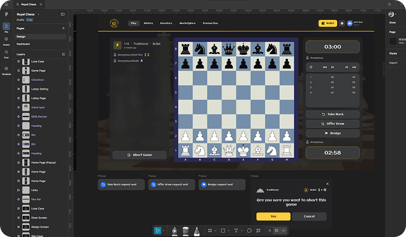 Design workflow preview