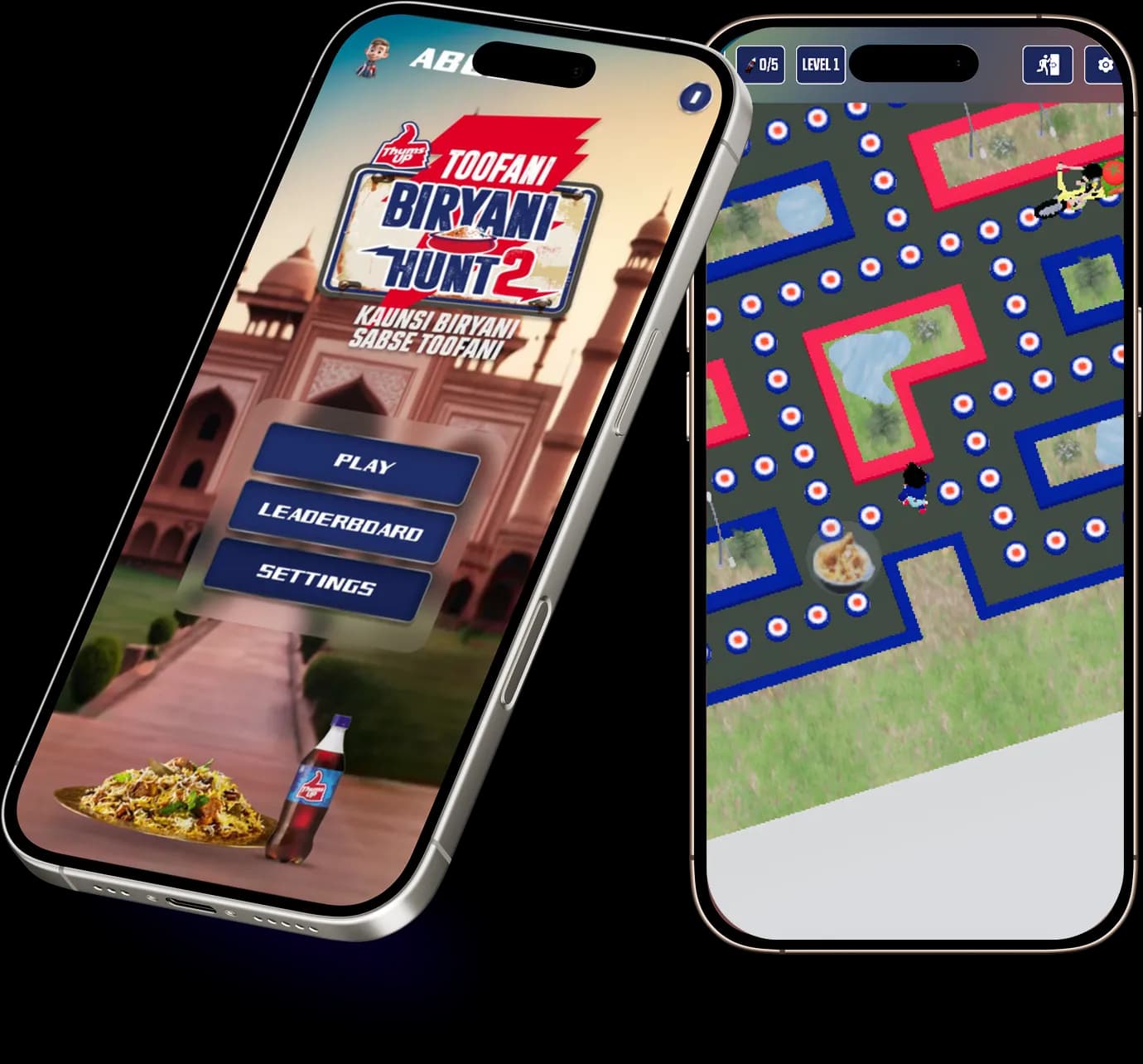 Thums Up Biryani Hunt Gameplay Mockup